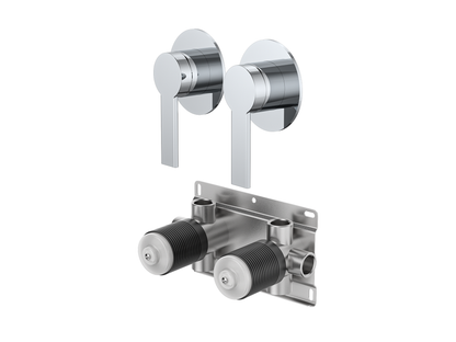 Lilly Pilly Twin Shower/Bath Mixer Separate Plates