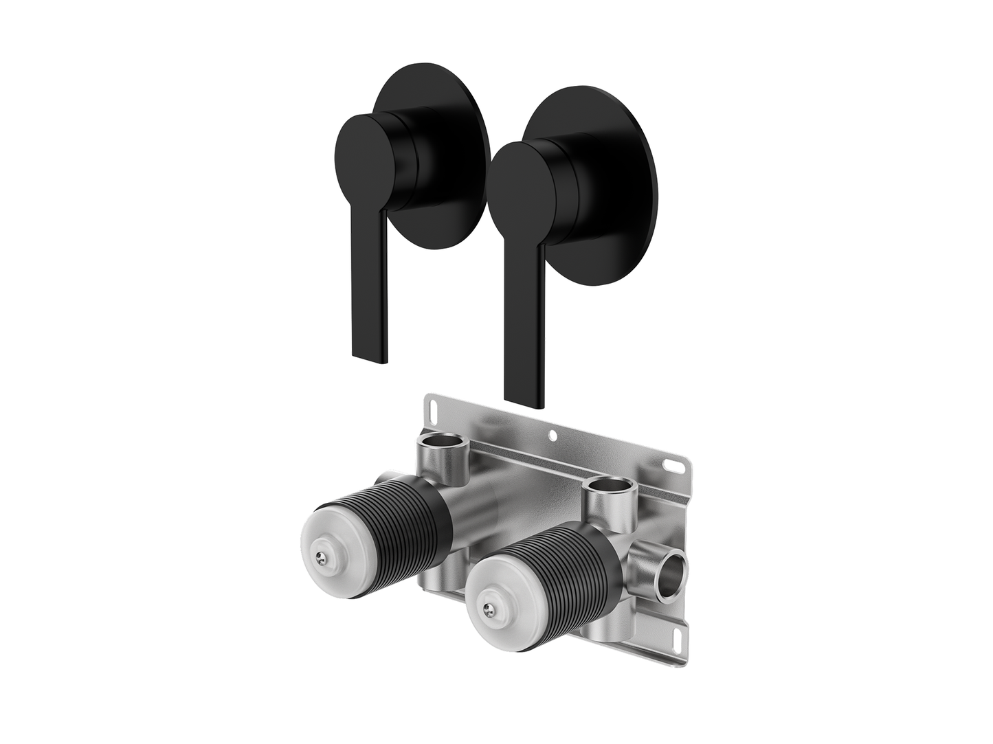 Lilly Pilly Twin Shower/Bath Mixer Separate Plates