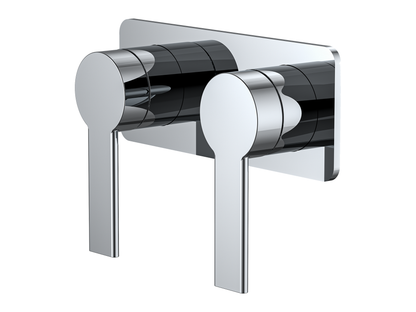 Lilly Pilly Twin Shower/Bath Mixer Trim Kit Only Square Plate