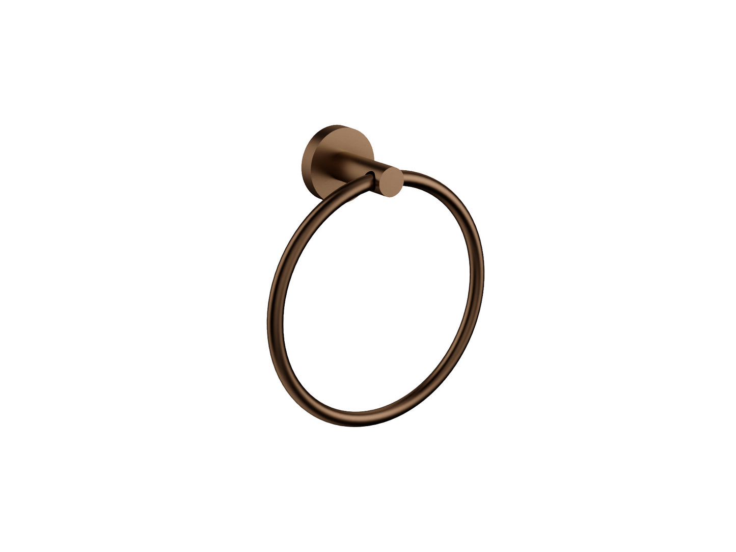 Maple Towel Ring Brushed Copper