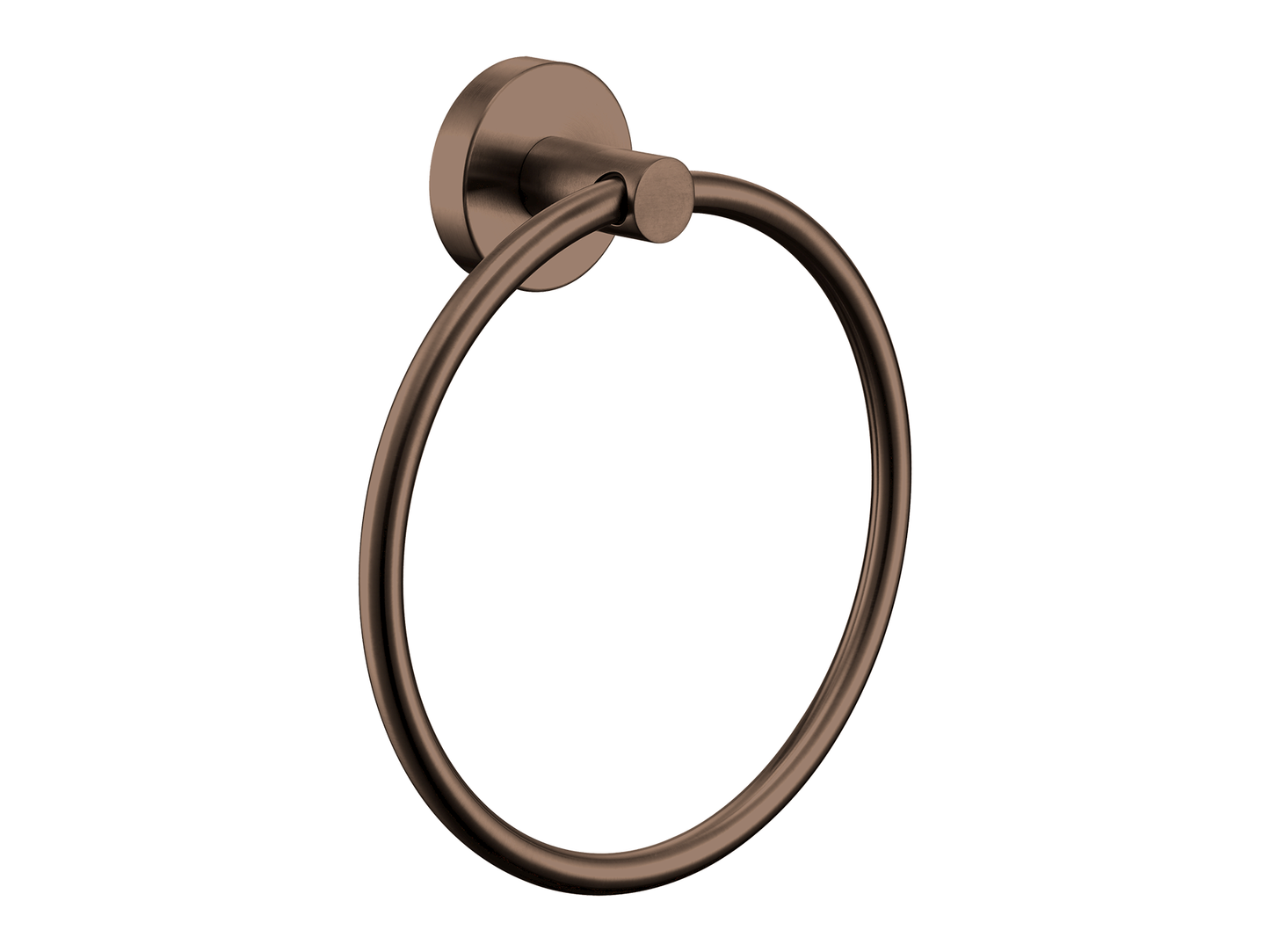 Maple Towel Ring Brushed Copper
