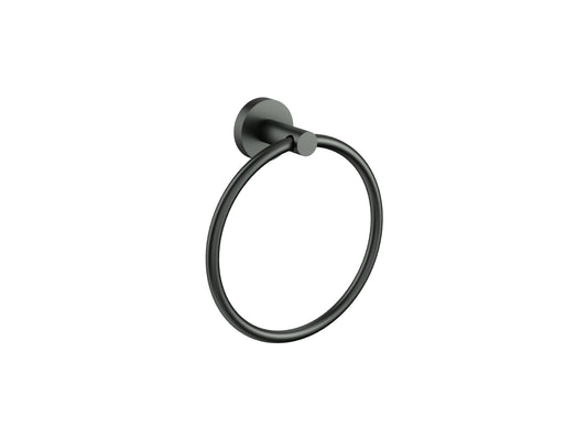 Maple Towel Ring Gun Metal