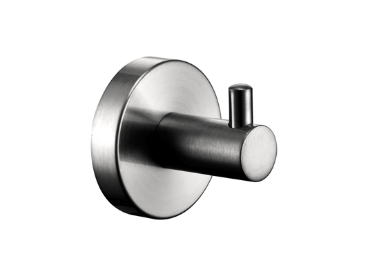 Maple Single Robe Hook Brushed Nickel