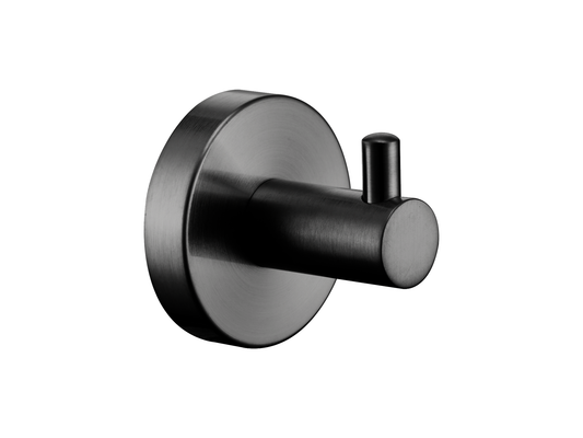 Maple Single Robe Hook Gun Metal
