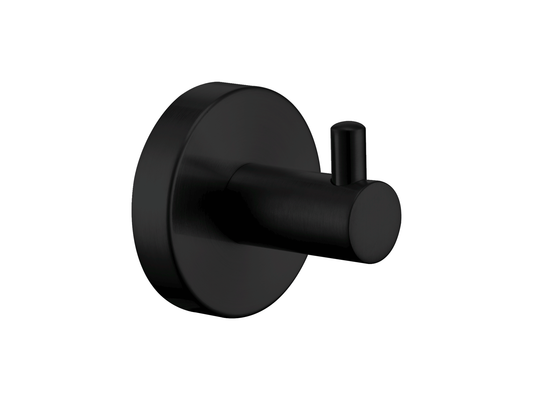 Maple Single Robe Hook Matte Black