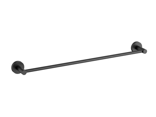 Maple 600mm Single Towel Rail Matte Black