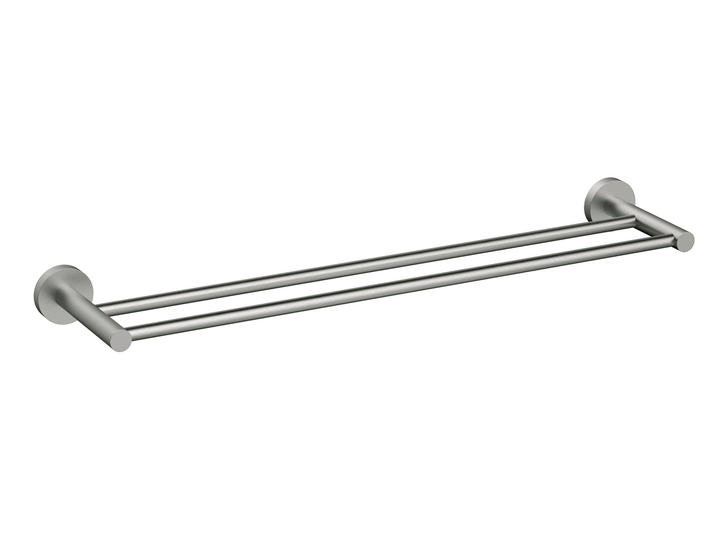 Maple 750mm Double Towel Rail Brushed Nickel