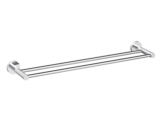 Maple 600mm Double Towel Rail Chrome