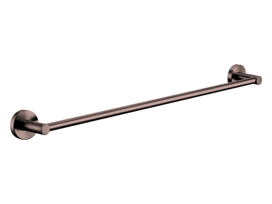 Maple 600mm Single Towel Rail Antique Copper