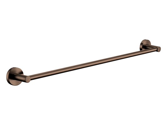 Maple 750mm Single Towel Rail Brushed Copper