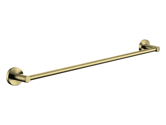 Maple 750mm Single Towel Rail Brushed Gold