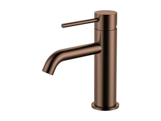 Maple Basin Mixer Brushed Copper