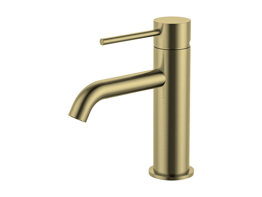 Maple Basin Mixer Brushed Gold