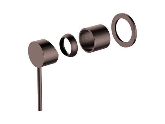 Maple Wall Shower/Bath Mixer Antique Copper