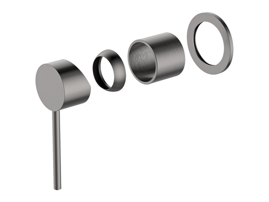 Maple Wall Shower/Bath Mixer Brushed Nickel