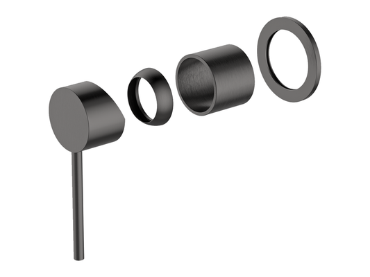 Maple Wall Shower/Bath Mixer Gun Metal
