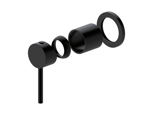 Maple Wall Shower/Bath Mixer Matte Black
