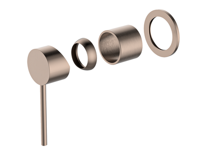 Maple Wall Shower/Bath Mixer Rosé