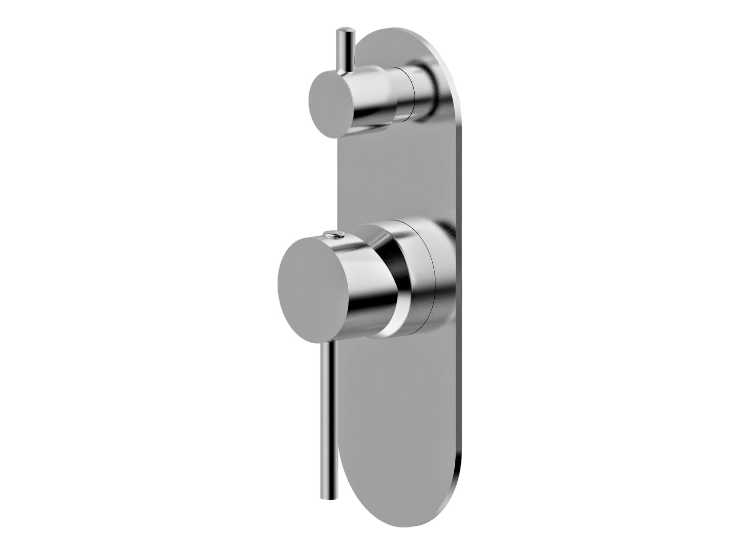 Maple Wall Diverter Shower/Bath Mixer Brushed Nickel