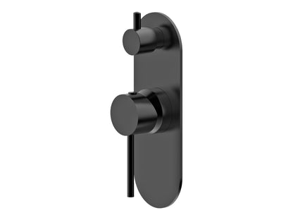 Maple Wall Diverter Shower/Bath Mixer Matte Black