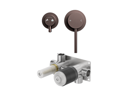 Maple Wall Diverter Shower/Bath Mixer Separate Plates