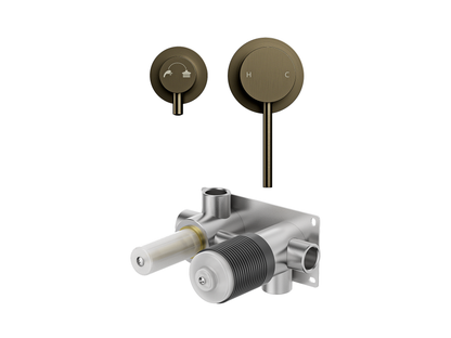 Maple Wall Diverter Shower/Bath Mixer Separate Plates