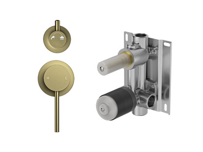 Maple Wall Diverter Shower/Bath Mixer Separate Plates