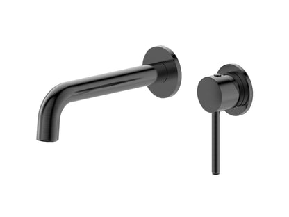 Maple Wall Basin/Bath Mixer Gun Metal