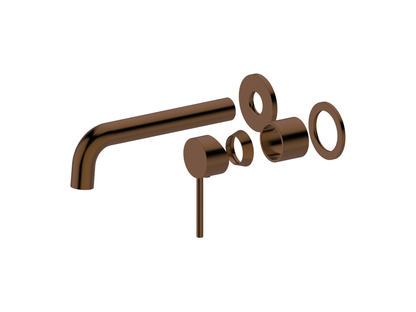 Maple Wall Basin/Bath Mixer Brushed Copper