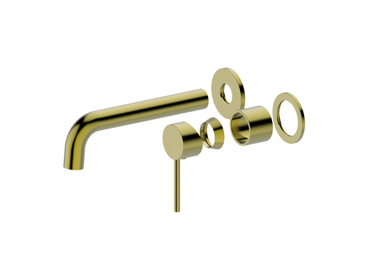 Maple Wall Basin/Bath Mixer Brushed Gold