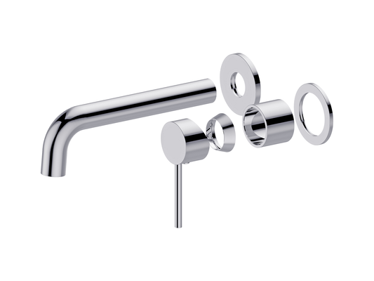Maple Wall Basin/Bath Mixer Chrome