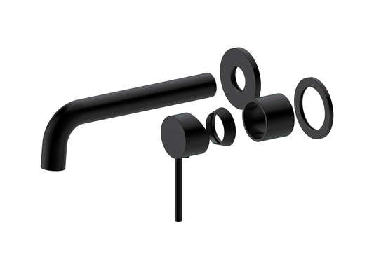 Maple Wall Basin/Bath Mixer Matte Black