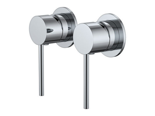 Maple Twin Shower/Bath Mixer Separate Plates
