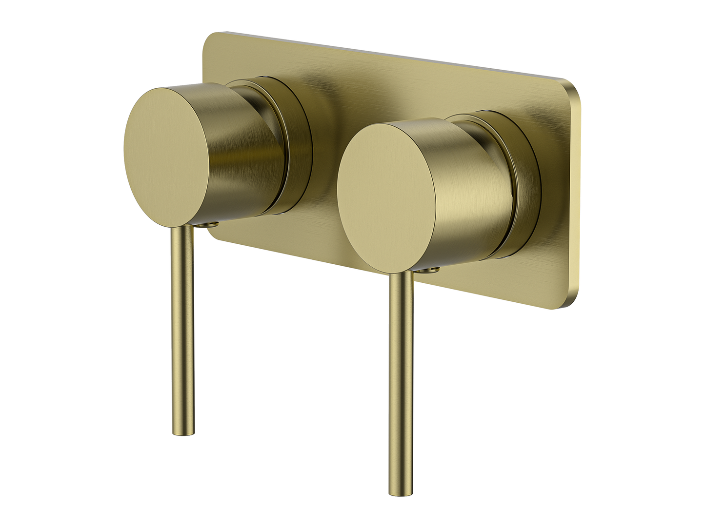 Maple Twin Shower/Bath Mixer Square Plate