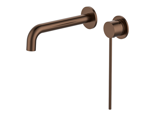 Maple Care Wall Basin/Bath Mixer Brushed Copper