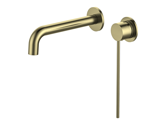 Maple Care Wall Basin/Bath Mixer Brushed Gold