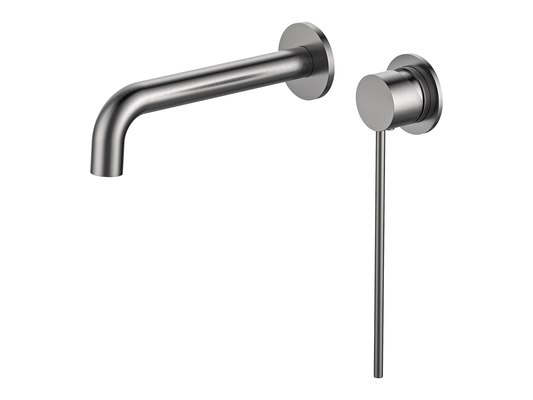 Maple Care Wall Basin/Bath Mixer Brushed Nickel