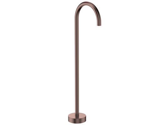 Maple Gooseneck Freestanding Bath Spout Antique Copper