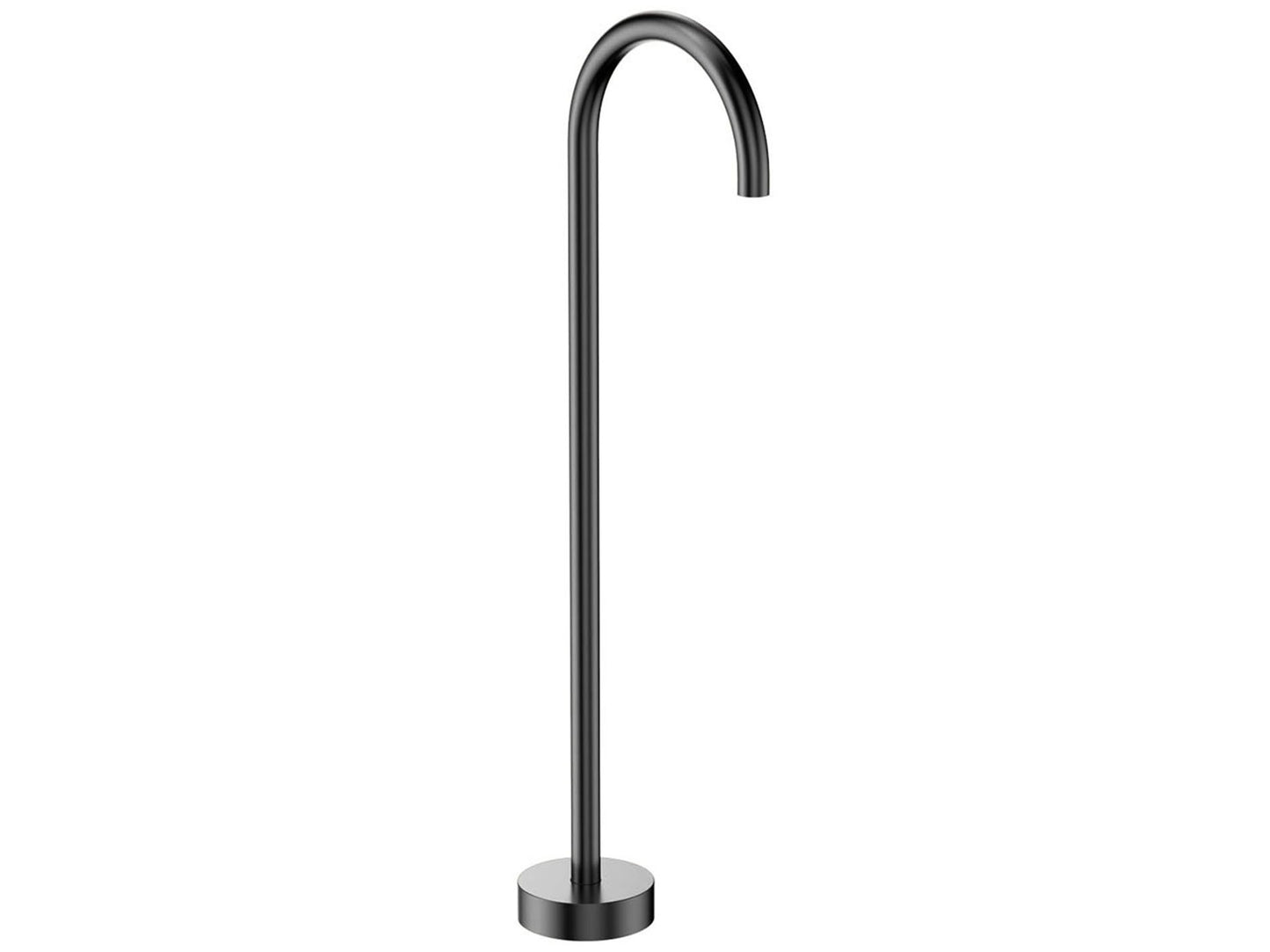 Maple Gooseneck Freestanding Bath Spout Gun Metal