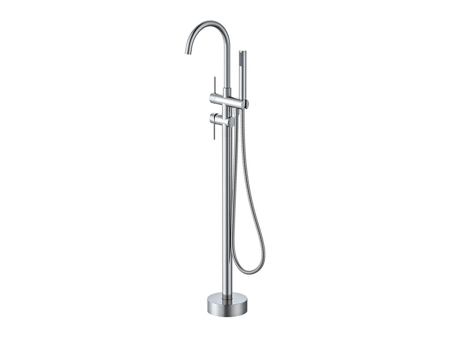 Maple Freestanding Floor Mixer with Hand Shower