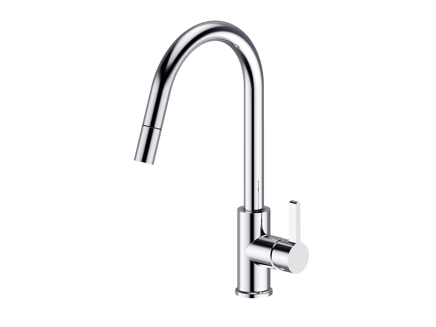 Maple Gooseneck Pullout Sink Mixer Chrome