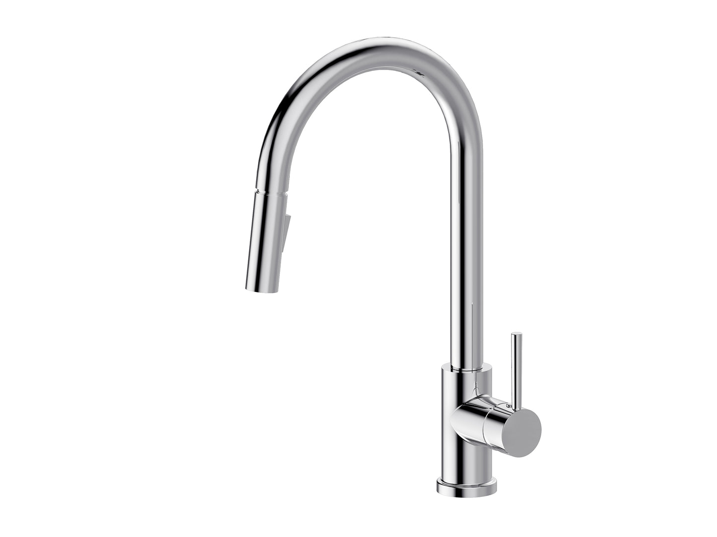 Maple Gooseneck Pullout Sink Mixer with Vegie Spray Chrome