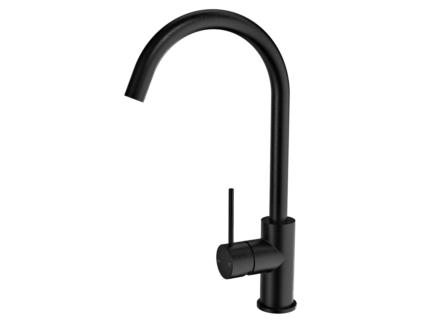 Maple Gooseneck Sink Mixer Gun Metal