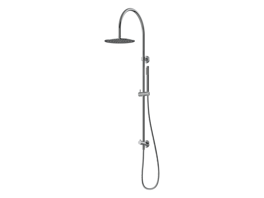 Maple Gooseneck Twin Shower Chrome