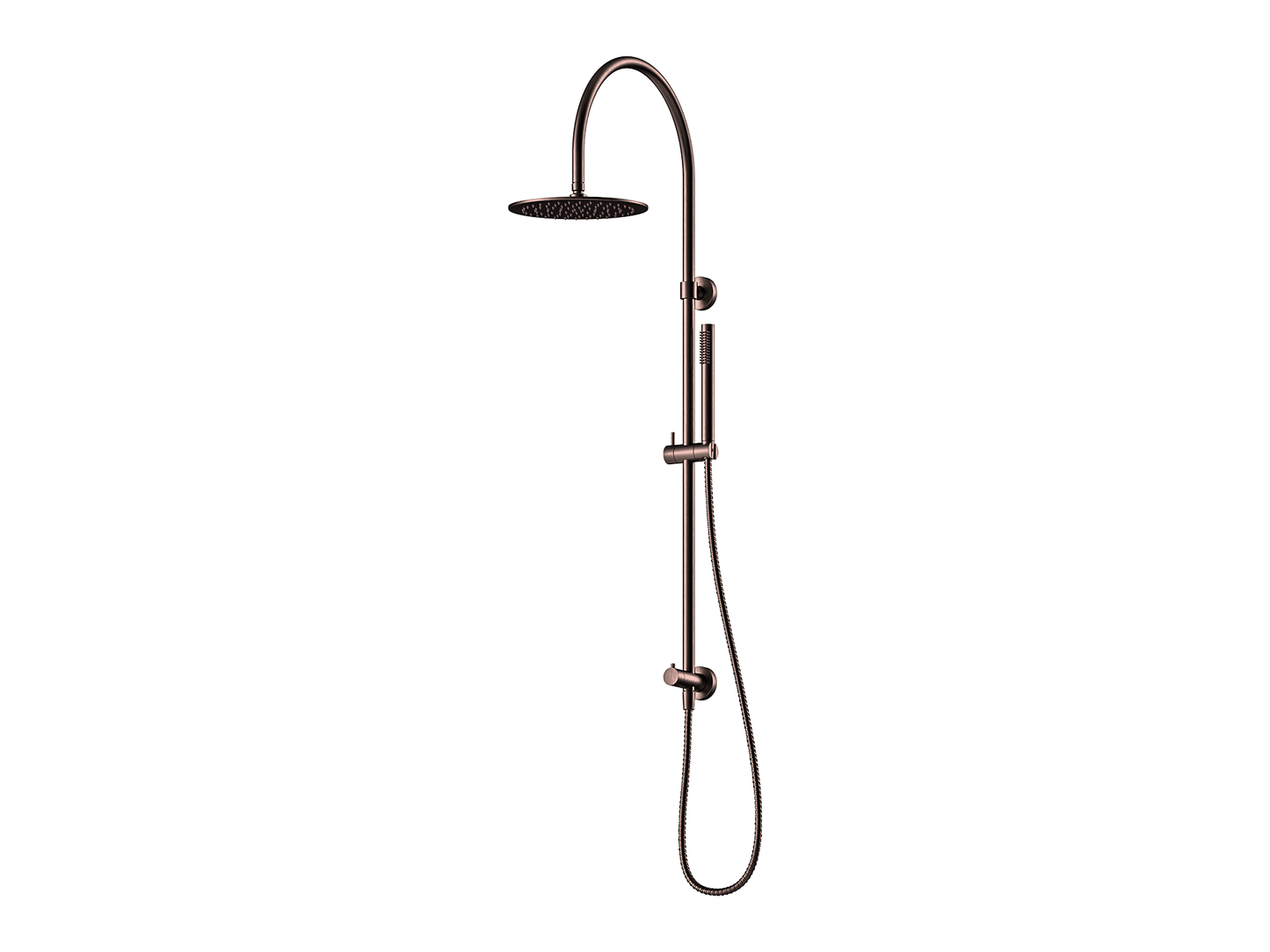 Maple Gooseneck Twin Shower II