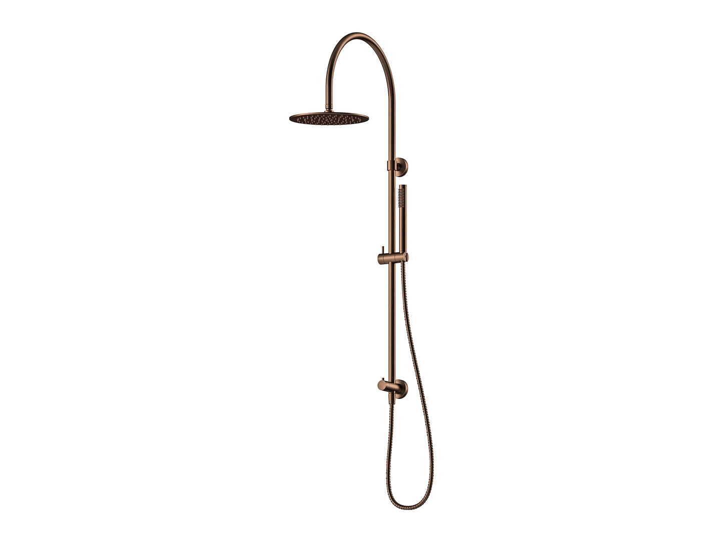 Maple Gooseneck Twin Shower II