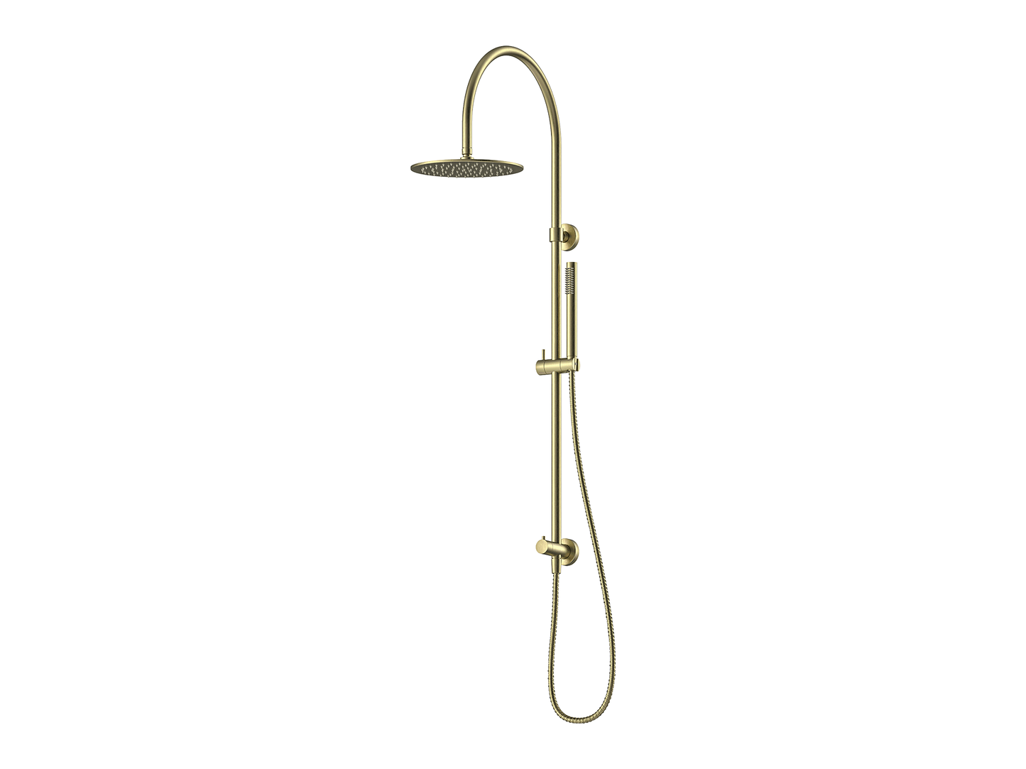 Maple Gooseneck Twin Shower II