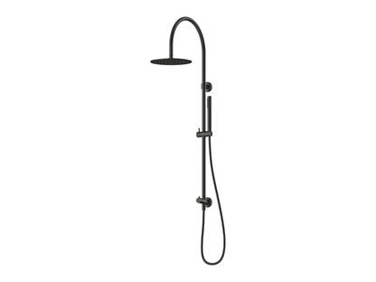 Maple Gooseneck Twin Shower II