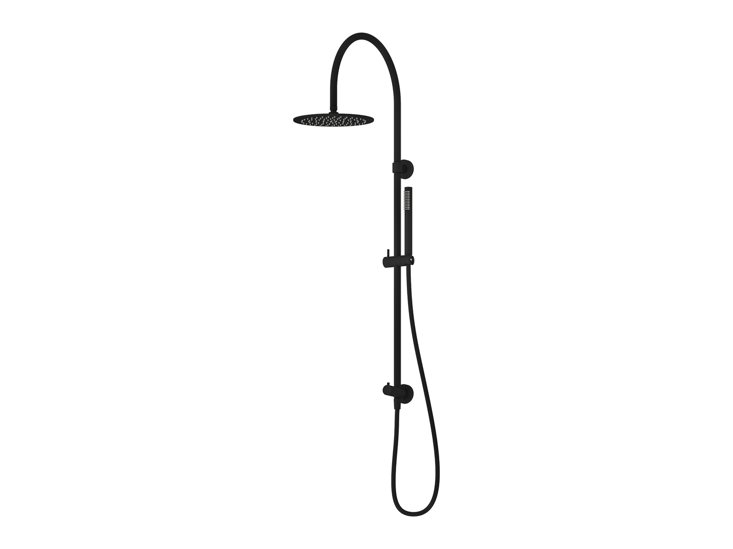 Maple Gooseneck Twin Shower II