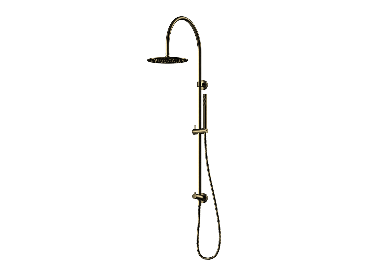 Maple Gooseneck Twin Shower II